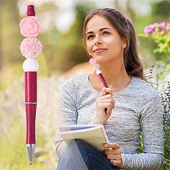 DIY-Sets zum Basteln von Stiften aus Kunststoff mit Perlen&nbsp;DIY-YW0012-25C