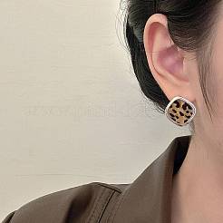 Серьги-гвоздики из латуни и смолы&nbsp;FS-WGCDE8B-02