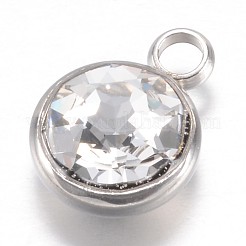 Подвески из нержавеющей стали 304 со стразами X-STAS-G082-09