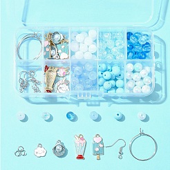 Наборы для изготовления сережек из акриловых бусин своими руками DIY-FS0006-67B