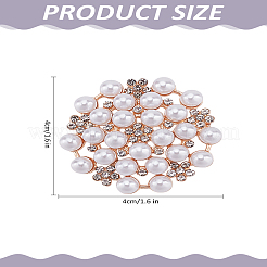 1 шт. броши в стиле ретро из сплава со стразами для женщин&nbsp;JEWB-LP0004-03