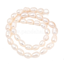Brins de perles de culture d'eau douce naturelles&nbsp;PEAR-D003-01D-07