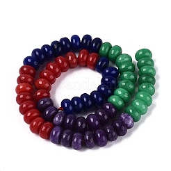 Chapelets de perles de jade blanche naturelle&nbsp;G-Q613-01F-42
