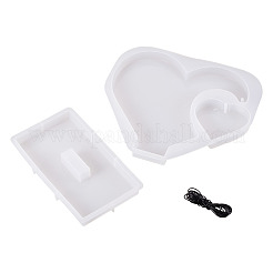 1 Set Silikonformen für Herz-Fotorahmen&nbsp;DIY-TA0014-77