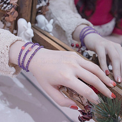 2 нити натуральных турмалиновых бусин нити G-GO0001-66