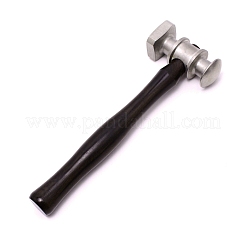 304ステンレスハンマー  木製ハンドルと紙箱付き  ココナッツブラウン  16.3x5.7x2.5cm&nbsp;TOOL-WH0019-99B