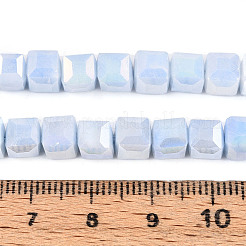 Антикоррозийные гальванические стеклянные бусины&nbsp;GLAA-T025-6mm-10C