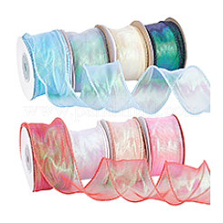8 рулон 8-цветной радужной переливающейся лазерной полиэстеровой ленты OCOR-PH0004-27