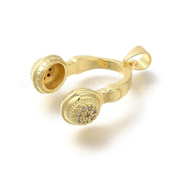 Реечное покрытие латунь с подвесками из кубического циркония KK-Z086-51G-01