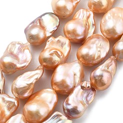 Натуральные нити нуклеированных грушевидных бусин PEAR-B004-15M-06B