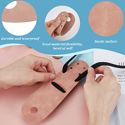 Плоские защитные накладки на носок из замши AJEW-WH0270-860A-01