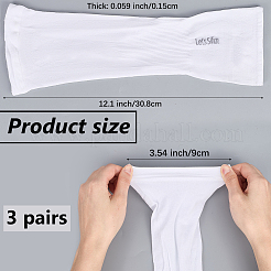 Рукава из полиэстера и ледяного шелка&nbsp;AJEW-WH20018-17A