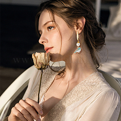 16 шт. 2-х цветная латунная фурнитура для сережек-гвоздиков&nbsp;FIND-BC0005-26