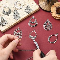 40 шт. 10 стиля тибетский стиль ретро цинковый сплав соединительные подвески&nbsp;FIND-CJ0003-60