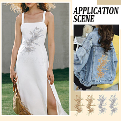 4 шт. 2 цвета кружева вышивка швейные волокна&nbsp;DIY-FG0008-45B