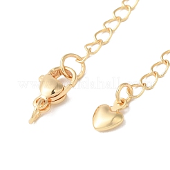 Латунные концы стойки с цепочкой и застежками-карабами KK-F873-05LG