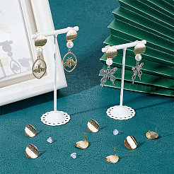 20 pièces de clous d'oreilles en laiton&nbsp;KK-BBC0002-60G