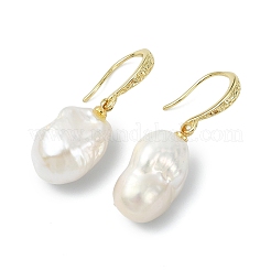 Ohrhänger aus natürlicher Barockperle (Keshi-Perle) für Damen&nbsp;EJEW-JE07015