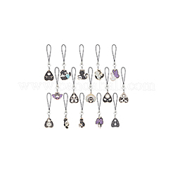 Ремешки для мобильных устройств с подвеской из сплава эмали HJEW-BC00027