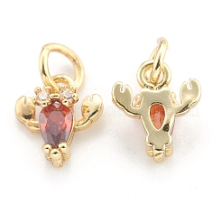 Pendentifs en laiton avec zircone cubique&nbsp;LS-ZIRC-O041-01G