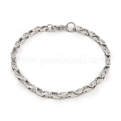 Браслеты-цепочки из нержавеющей стали 201 звено для мужчин и женщин&nbsp;BJEW-B143-03P