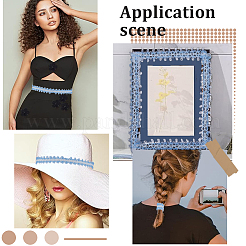 10 ярд полиэстеровой кружевной отделки SRIB-GF0001-29