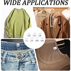 700 etiqueta de talla de ropa de poliéster&nbsp;DIY-CY0003-92B