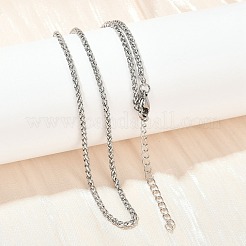 Ожерелья из цепочек из нержавеющей стали 304 для унисекс NJEW-K395-01A-P