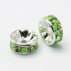 Grade ottone a strass distanziatore perline&nbsp;RSB037NF-10