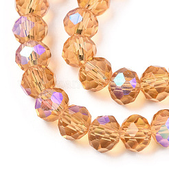 Chapelets de perles en verre électroplaqué&nbsp;EGLA-A034-T1mm-L23