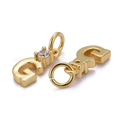 Латунные микропаве прозрачные подвески с фианитом&nbsp;ZIRC-Z011-35G