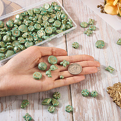 92 шт. Непрозрачные акриловые бусины OACR-TA0003-77