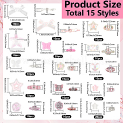 180шт 15 стиля акриловые бусины&nbsp;OACR-PA0001-11