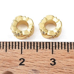 Латунные микро проложить кубического циркония бусы KK-A189-11G