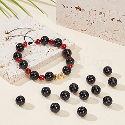 2 нити натуральных черных турмалиновых бусин G-OC0004-93