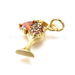 Латунные микро проложить кубического циркония подвески&nbsp;KK-F896-05G