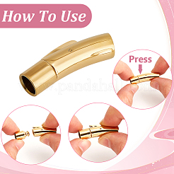 8 шт. 4 стиля байонетных застежек из нержавеющей стали&nbsp;STAS-DR0001-15G