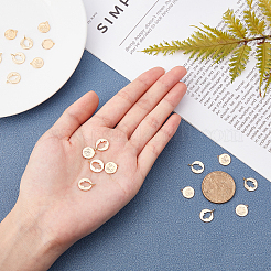 20шт 2 стильные латунные подвески&nbsp;KK-BC0001-91G