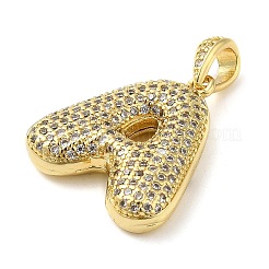 Colgante micropavé cubic zirconia de latón&nbsp;KK-E061-03G-01