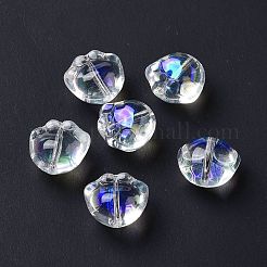 Perle di vetro verniciate a spruzzo trasparente&nbsp;GLAA-I050-05M