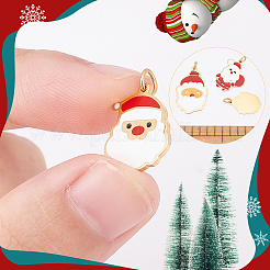 4 шт. 4 стиля эмалевых подвесок из хирургической нержавеющей стали 316 STAS-UN0035-96