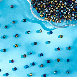 Гальванизируйте прозрачное стекло бисер нитей EGLA-LT0001-02B