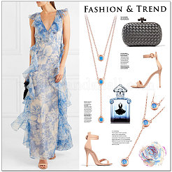 925 стерлингового серебра двухуровневый ожерелья JN702B