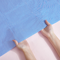 1 шт. хлопчатобумажной ткани с полосатым узором&nbsp;DIY-DR0002-63B