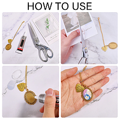 Наборы для самостоятельного изготовления овальной подвески в виде шляпы бакалавра из сплава HJEW-GL00019