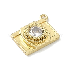 Латунные подвески из прозрачного кубического циркония&nbsp;KK-G548-08G