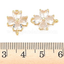 Glas-Kleeblatt-Anhänger zum St. Patrick's Day&nbsp;KK-P348-03G-05