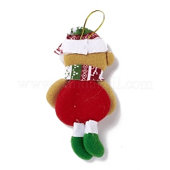 Рождественские подвесные украшения из нетканого материала AJEW-P099-07