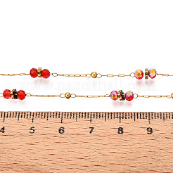 Круглые звенья стеклянных цепей ручной работы CHS-T006-31G