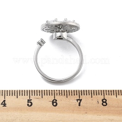 Вращающиеся открытые манжетные кольца для женщин RJEW-S402-07P